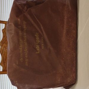 Kate Spade dusty peony Ina Greta court glitter crossbody top handle hand bag